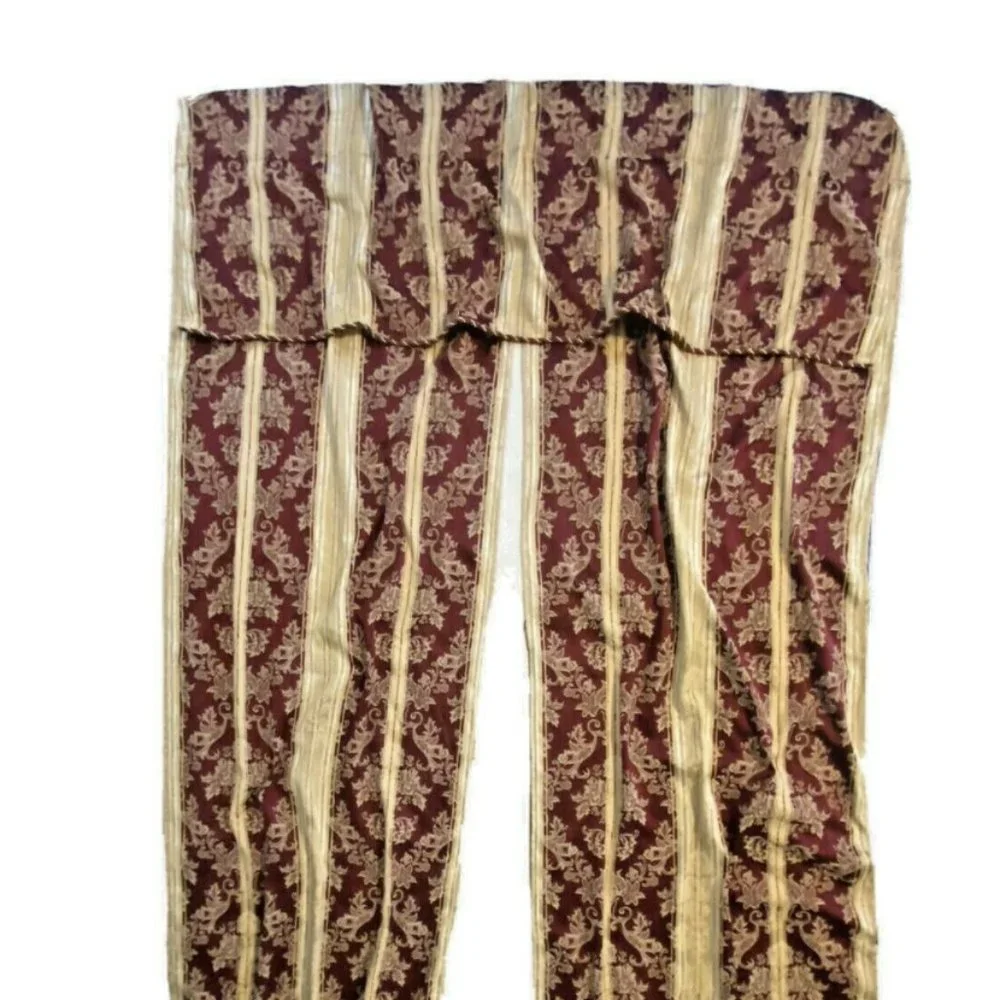 Complete Luxury Window Treatment Curtains Valances